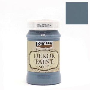 Dekor Paint Soft matt 100ml - denim - Bastelschachtel - Dekor Paint Soft matt 100ml - denim