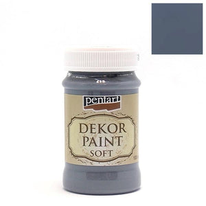 Dekor Paint Soft matt 100ml - indigo - Bastelschachtel - Dekor Paint Soft matt 100ml - indigo