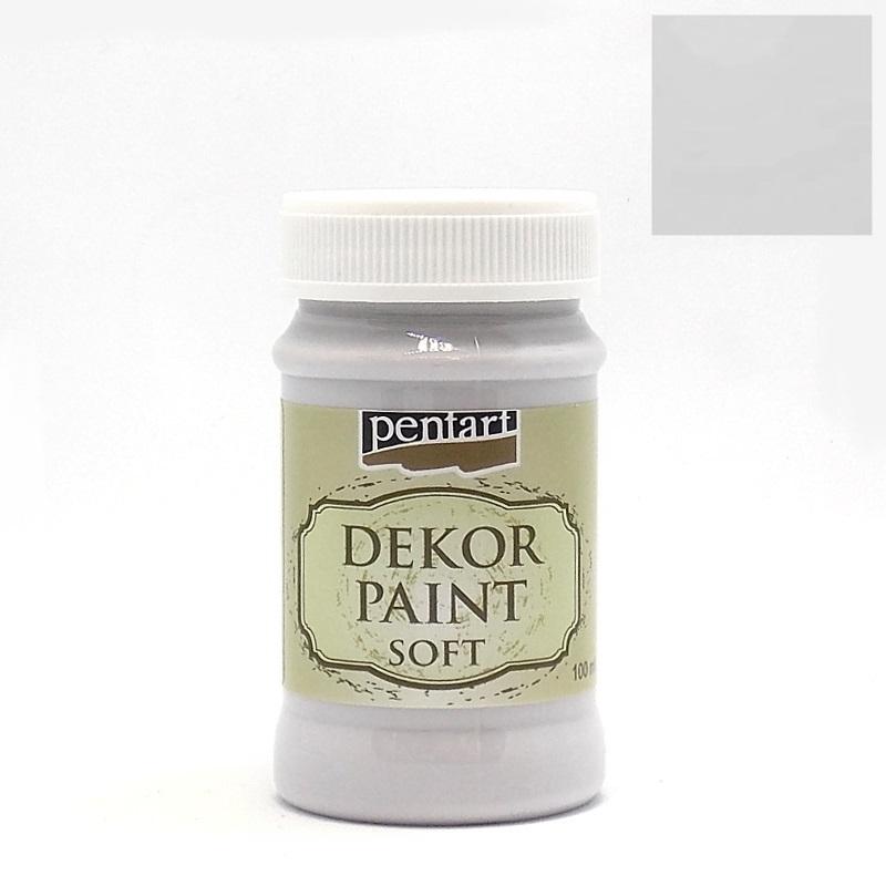 Dekor Paint Soft matt 100ml - taubengrau - Bastelschachtel - Dekor Paint Soft matt 100ml - taubengrau