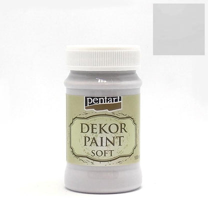 Dekor Paint Soft matt 100ml - taubengrau - Bastelschachtel - Dekor Paint Soft matt 100ml - taubengrau