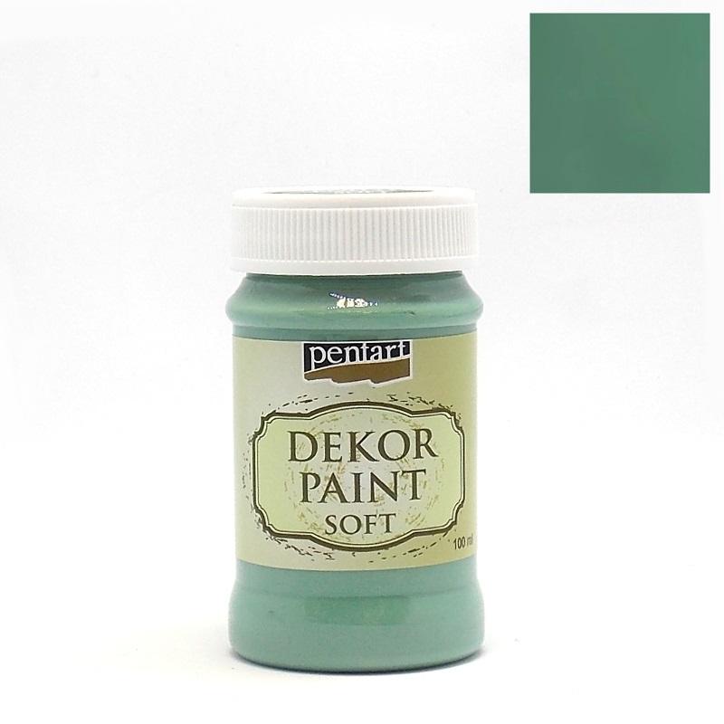 Dekor Paint Soft matt 100ml - türkis grün - Bastelschachtel - Dekor Paint Soft matt 100ml - türkis grün