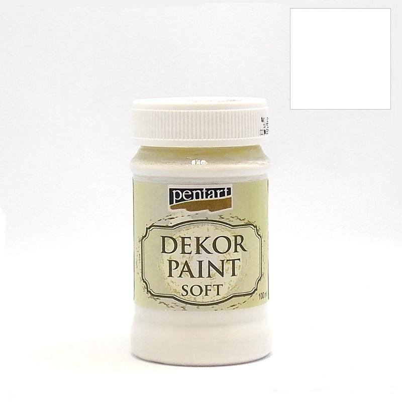 Dekor Paint Soft matt 100ml - weiß - Bastelschachtel - Dekor Paint Soft matt 100ml - weiß
