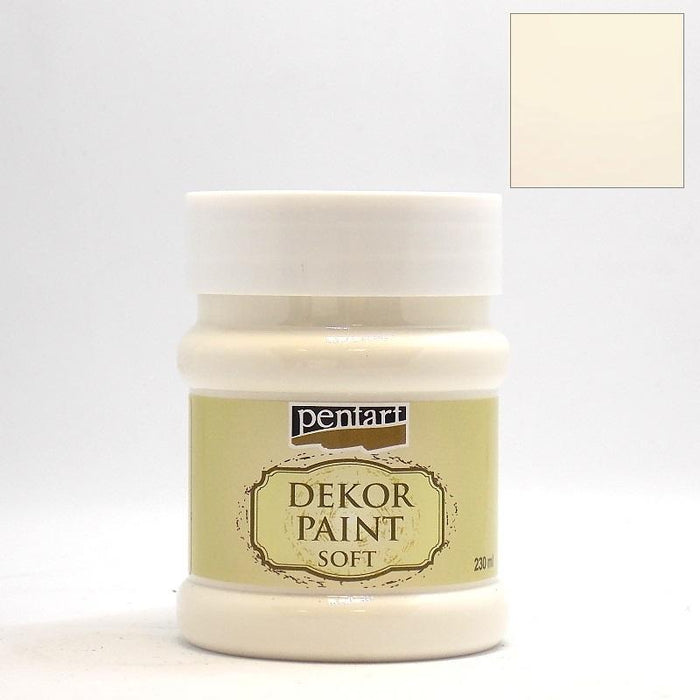 Pentart Dekor Paint Chalky matt 230ml - creme weiß