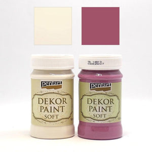Dekor Paint Soft Set 2x100ml - Set 2. - Bastelschachtel - Dekor Paint Soft Set 2x100ml - Set 2.