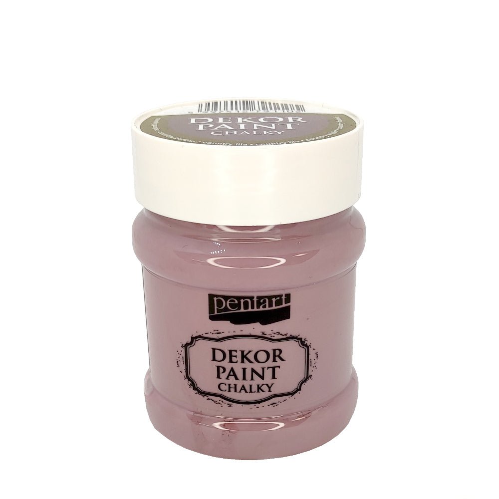 Pentart Dekor Paint Chalky matt 230ml - country lila - Bastelschachtel - Pentart Dekor Paint Chalky matt 230ml - country lila