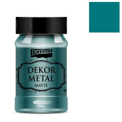 Dekorfarbe Dekor Metal 100ml - Oxford blau - Bastelschachtel - Dekorfarbe Dekor Metal 100ml - Oxford blau