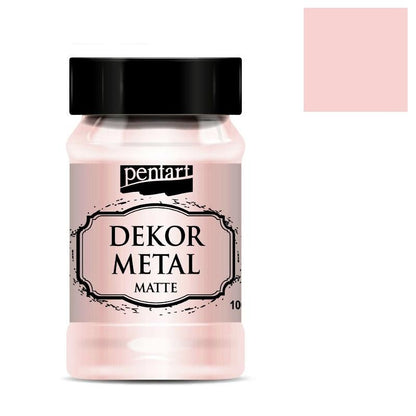 Dekorfarbe Dekor Metal 100ml - rosegold - Bastelschachtel - Dekorfarbe Dekor Metal 100ml - rosegold