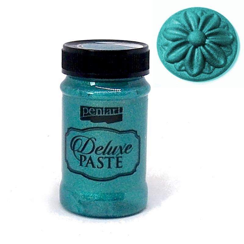 Deluxe Paste 100ml - lagoon blue - Bastelschachtel - Deluxe Paste 100ml - lagoon blue