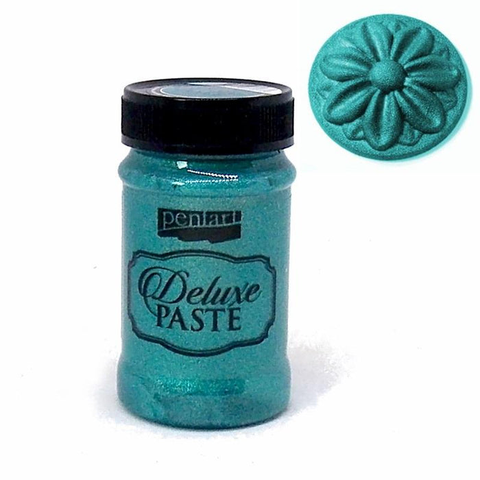 Pentart Deluxe Paste 100ml - lagoon blue