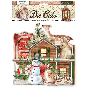 Die Cuts - Romantic home for the holidays - Bastelschachtel - Die Cuts - Romantic home for the holidays
