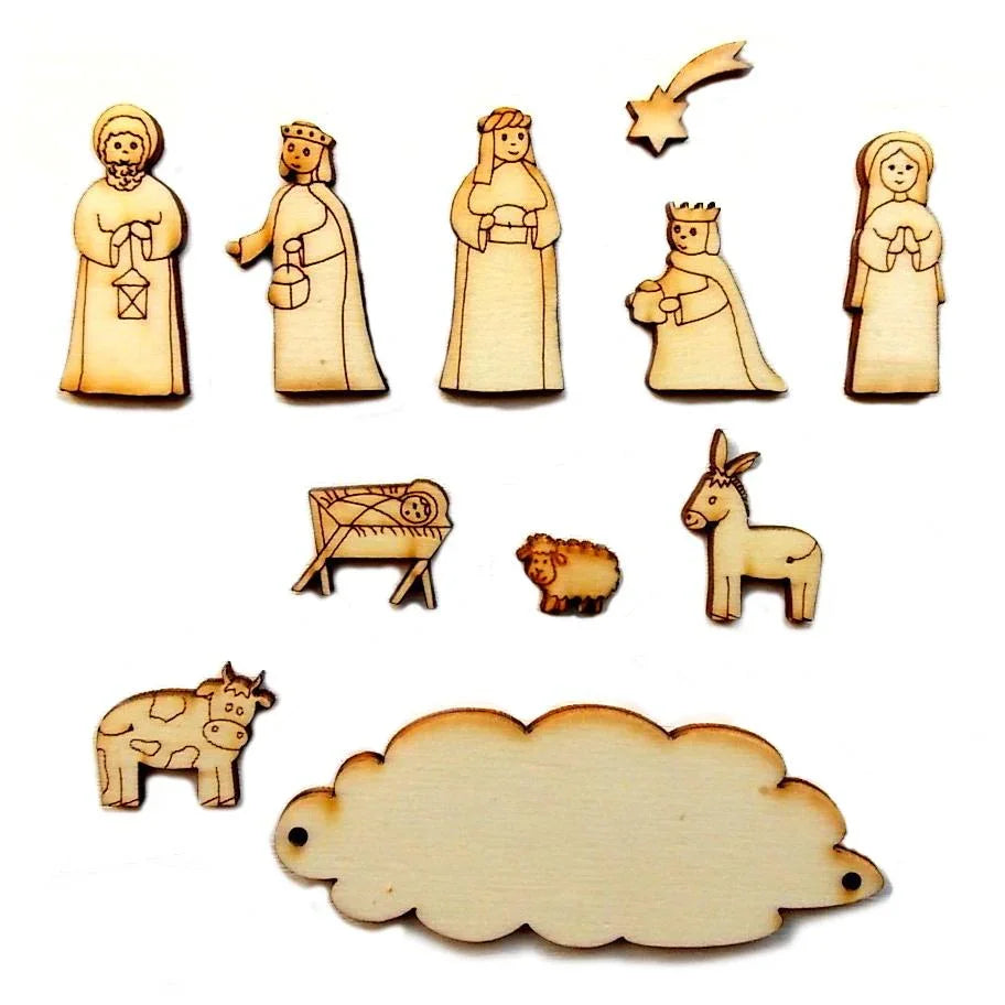 DIY Christbaumschmuck - Betlehem - Bastelschachtel