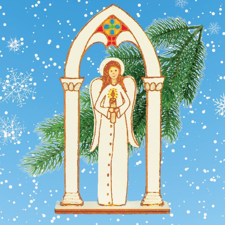 DIY Christbaumschmuck - Engel im Tor - Bastelschachtel