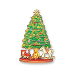 DIY Christbaumschmuck - Tanne mit Geschenke - Bastelschachtel