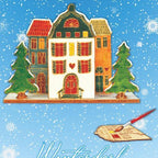 DIY Christbaumschmuck- Winterdorf - Bastelschachtel