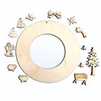 DIY Holzfiguren Kranz - Engel mit Christkind - Bastelschachtel