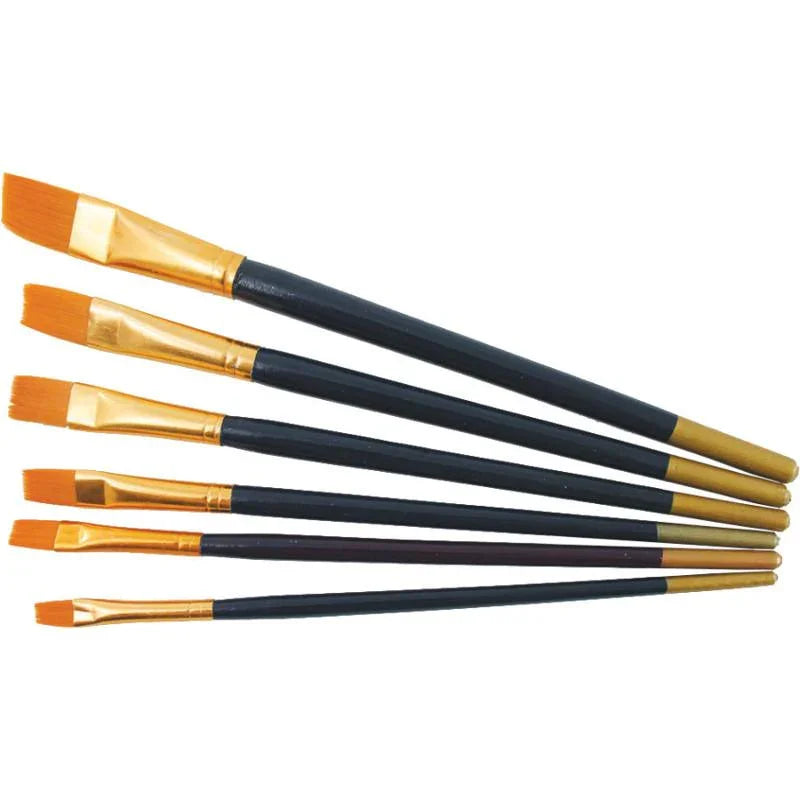 Flache Pinsel Set 6teilig - Bastelschachtel