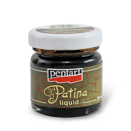 Flüssige Patina 30ml - umbra - Bastelschachtel - Flüssige Patina 30ml - umbra