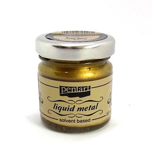 Flüssiges Metall 30ml - antikgold - Bastelschachtel - Flüssiges Metall 30ml - antikgold