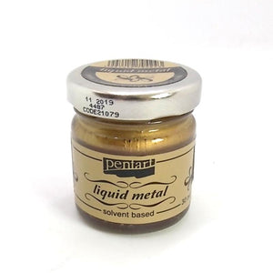 Flüssiges Metall 30ml - gold - Bastelschachtel - Flüssiges Metall 30ml - gold