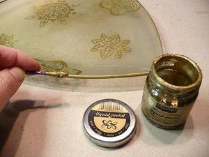 Flüssiges Metall 30ml - gold - Bastelschachtel - Flüssiges Metall 30ml - gold