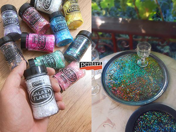 Galaxy Flakes 15g - Eris pink - Bastelschachtel