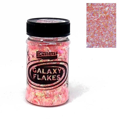 Galaxy Flakes 15g - Juno rose - Bastelschachtel - Galaxy Flakes 15g - Juno rose