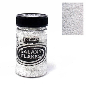 Galaxy Flakes 15g - Mercury white - Bastelschachtel - Galaxy Flakes 15g - Mercury white