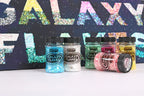 Galaxy Flakes 15g - Saturn green - Bastelschachtel