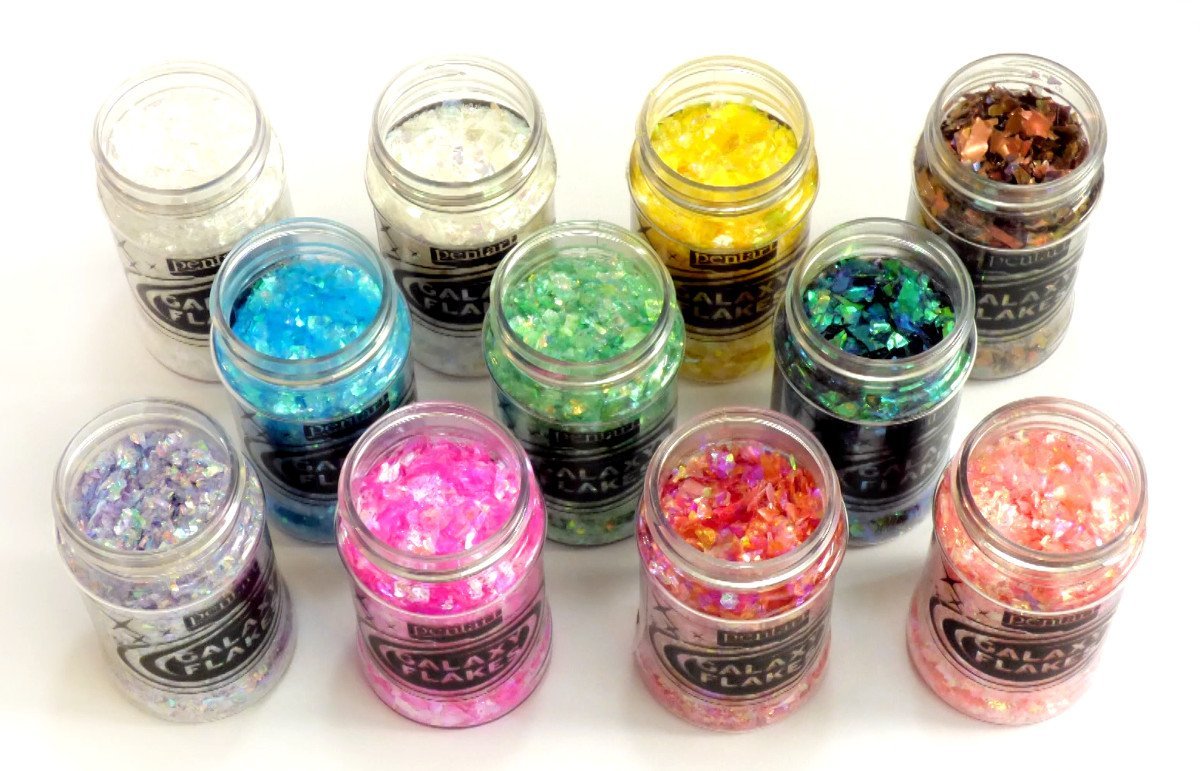 Galaxy Flakes 15g - Venus magenta - Bastelschachtel - Galaxy Flakes 15g - Venus magenta