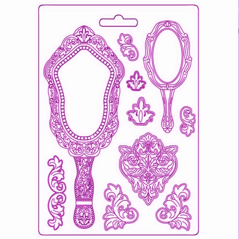 Gießform A5 - Rose Parfum mirrors - Bastelschachtel