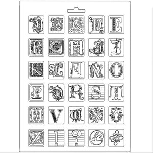 Gießform - Alphabet - Bastelschachtel - Gießform - Alphabet