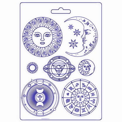 Prägeform - Cosmos infinity - Sun and moon - Bastelschachtel - Prägeform - Cosmos infinity - Sun and moon