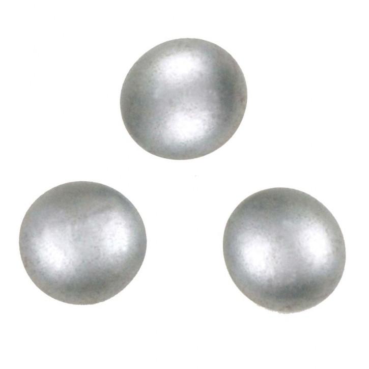 Glas-Nuggets - silber 18-20mm - Bastelschachtel
