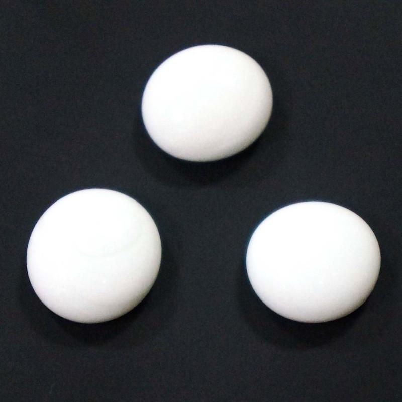 Glas-Nuggets - weiß opak 13-15mm - Bastelschachtel - Glas-Nuggets - weiß opak 13-15mm