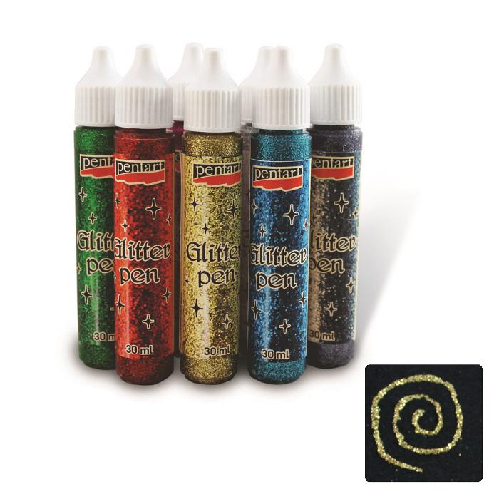 Glitter Pen 30ml - gold - Bastelschachtel