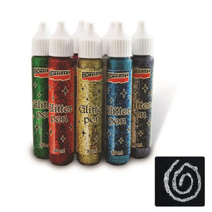 Glitter Pen 30ml - silber - Bastelschachtel - Glitter Pen 30ml - silber