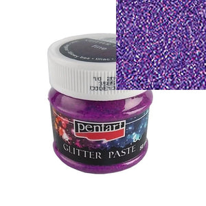 Glitterpaste fine 50ml - lila - Bastelschachtel - Glitterpaste fine 50ml - lila