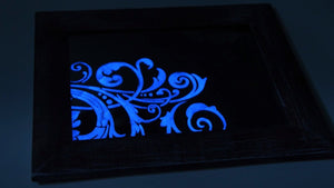 Glitterpaste glow in the dark 50ml - regenbogen blau - Bastelschachtel - Glitterpaste glow in the dark 50ml - regenbogen blau