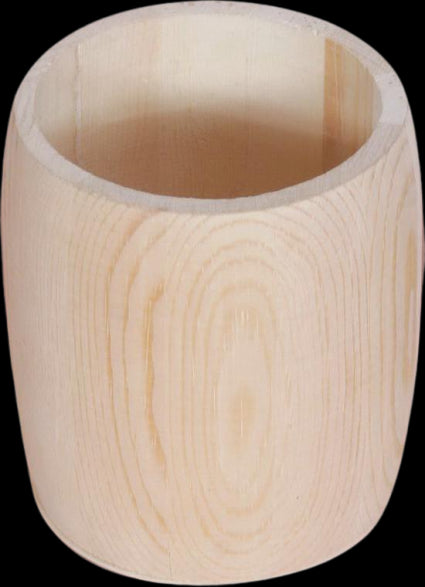 Holz Bleistiftbehälter, rund - Bastelschachtel