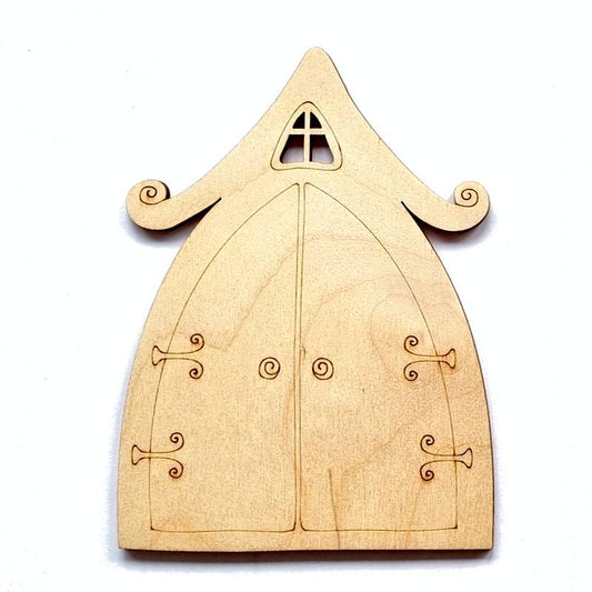 Holz Feentür - Bastelschachtel - Holz Feentür