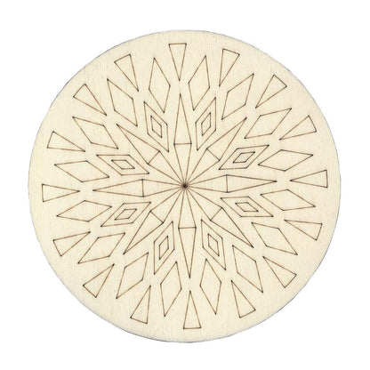 Holz Mandala, Design 2 - Bastelschachtel - Holz Mandala, Design 2