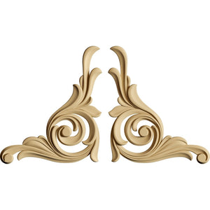 Holz Ornament - baroque twin 1. - Bastelschachtel - Holz Ornament - baroque twin 1.