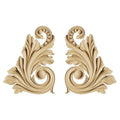 Holz Ornament - baroque twin 2. - Bastelschachtel