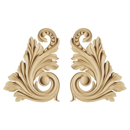 Holz Ornament - baroque twin 2. - Bastelschachtel - Holz Ornament - baroque twin 2.