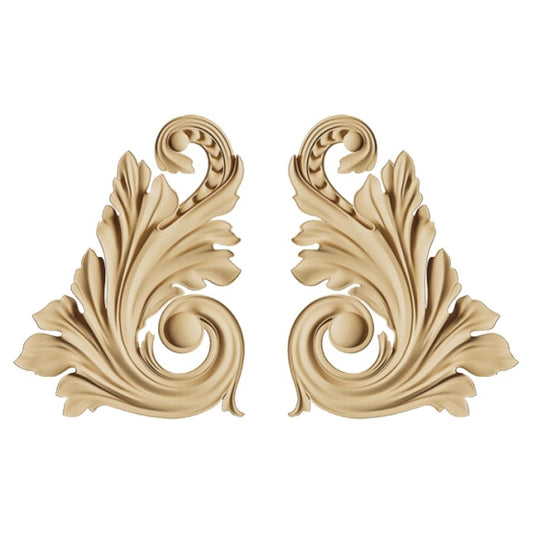 Holz Ornament - baroque twin 2. - Bastelschachtel - Holz Ornament - baroque twin 2.