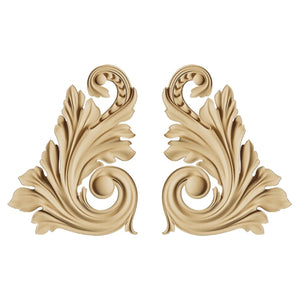 Holz Ornament - baroque twin 2. - Bastelschachtel - Holz Ornament - baroque twin 2.