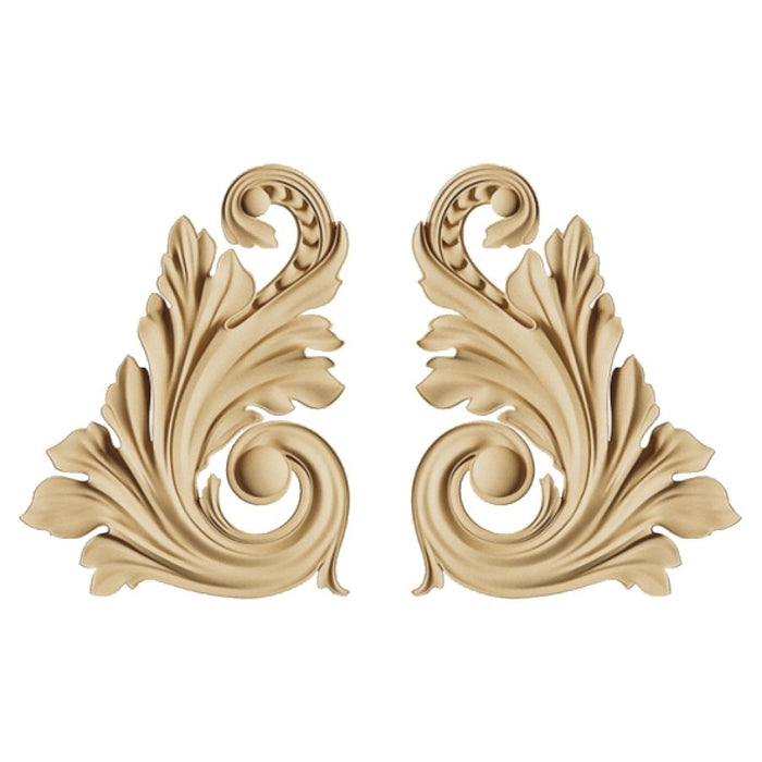 Holz Ornament - baroque twin 2.