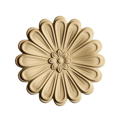 Holz Ornament - Blume 3., 12cm - Bastelschachtel - Holz Ornament - Blume 3., 12cm