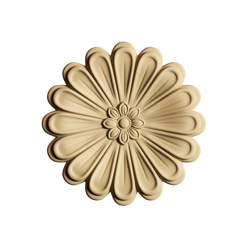 Holz Ornament - Blume 3., 5cm - Bastelschachtel - Holz Ornament - Blume 3., 5cm