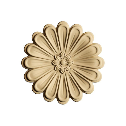 Holz Ornament - Blume 3., 5cm - Bastelschachtel - Holz Ornament - Blume 3., 5cm